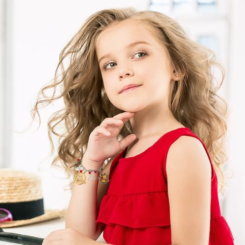 Image of SANNIDHI Bracelets for Girls Stylish Cartoon Bracelet Adjustable Stainless Steels Chain Wizardry Themed Charm Jewellery Bracelet Birthday Rakhi Gifts for Women, Girls, Kids