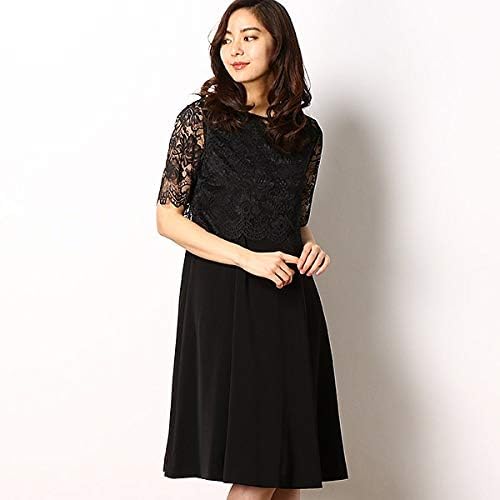 Amazon Co Jp カールパークレーン Karl Park Lane セレモニー 結婚式 レースボレロ ジョーゼットセットワンピース 08ブラック 7 S 服 ファッション小物