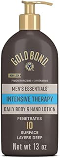 Gold Bond Men's Essentials Hydrating Lotion 13 oz., Intensive Therapy for Extra Dry Skin