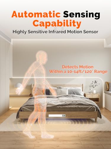 Under Cabinet Lights - 2500mAh LED Lights Motion Sensor Light Indoor, 2Pack Under Cabinet Lighting 1