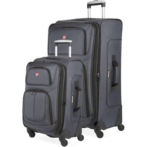 Image of SwissGear Sion Softside Expandable, Dark Grey, 2-Piece Set (21 /29), Sion Softside Expandable Luggage