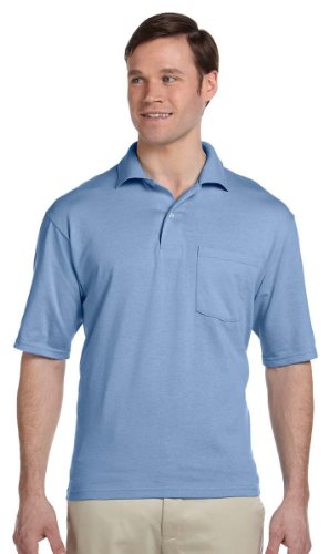 50/50 Jersey Knit Polo con Bolsillo por Jerzees miniatura 1
