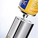 Cigar Lighter Butane Windproof 3 Flame Lighter with Punch and Visible Transparent Window Flame Adjustment(Silver1)