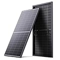 Callsun N-Type 16BB 200W Bifacial Solar Panel, 200 Watt Solar Panel 12V, 25% High Efficiency, Dual-Module Parallel Anti-Shade Design,for RV Van Marine Home Rooftop Off-Grid Systems (1 Pack 200W)
