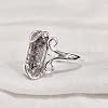 Natural Herkimer Diamond Ring, Rough Herkimer Diamond Ring, Hippie Wire Ring, 925 Sterling Silver, Womens Ring, Christmas, Thanksgiving, Handmade, Statement Jewelry, Rough Gemstone Jewelry