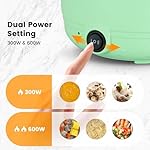 Hot Pot Electric With Steamer,Rapid Ramen Cooker,1.8L Mini Portable Self Heating Electric Pot For Cooking Noodles Oatmeal Pasta,Shabu Shabu Hotpot Pot Electric Dorm Lazy Pot,Non-Stick Green - Image 3