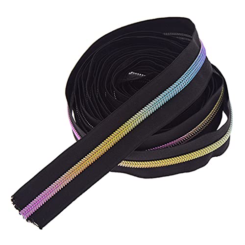 Lfang-Cremalleras 3# 5# 5yard cremallera de nylon BRICOLAJE Chaqueta de coser hecha a mano Muti-color para accesorios de decoración de prendas Proveedores, Duradero en uso(3)