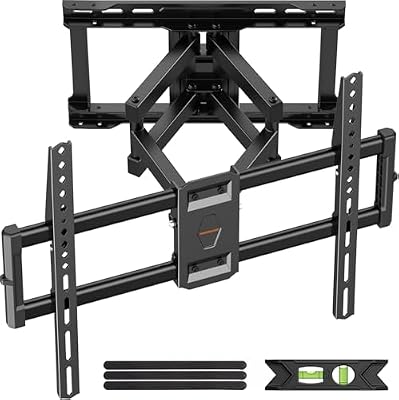 IWORKBOARD 75 85 90 inch Full Motion TV Wall Mount for 40-90'' TV Mount, Heavy Duty Adjustable articulating Bracket Tilt Swivel Extension Level, VESA 600x400mm, 16" Studs, 132 lbs for 65 70 75+ TVs