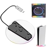 Nzkeuf Vertical Stand for PS5/ Pro/Slim, RPG Stand for Disc & Digital Console, Vertical Cooling Base & Decor, Non-Slip Base Mount Upright Cooling Base for PlayStation 5 Accessories