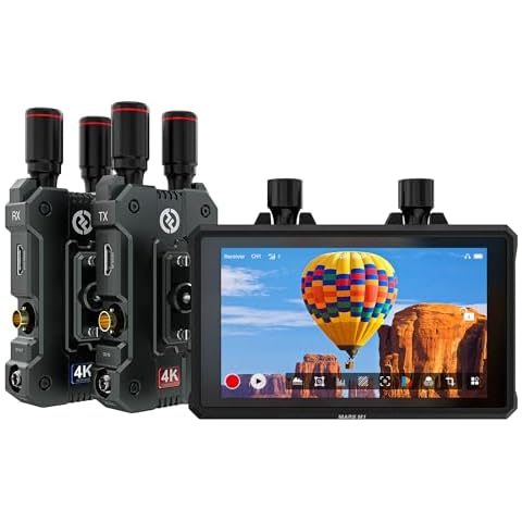Hollyland 4K Video Transmit Family - Mars 4K(TX&RX) Wireless Transmitter Receiver and Mars M1 Enhanced Wireless Transmitter/Receiver/Monitor (1 Set) Cover