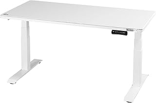 Bauhutte Electric Super Gaming Desk BHD-1400FA Top Plate & Leg Set White Sleep, Stand, Sit, Full Coverage of Three Major Game Positions, Top Elevation Width: 19.7 - 39.8 inches 50 - 101 cm