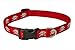 FlyFree Reflective Skull Dog Collar44; Red - Medium