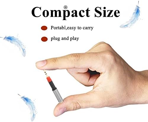 fasient1 2.5mm Male to 3.5mm Female Adapter, Headphone Stereo Audio Converter Jack Aux Plug, for Sennheiser HD518 HD558 HD595 HD598 HD569 HD579 HD599, for audio-Technica