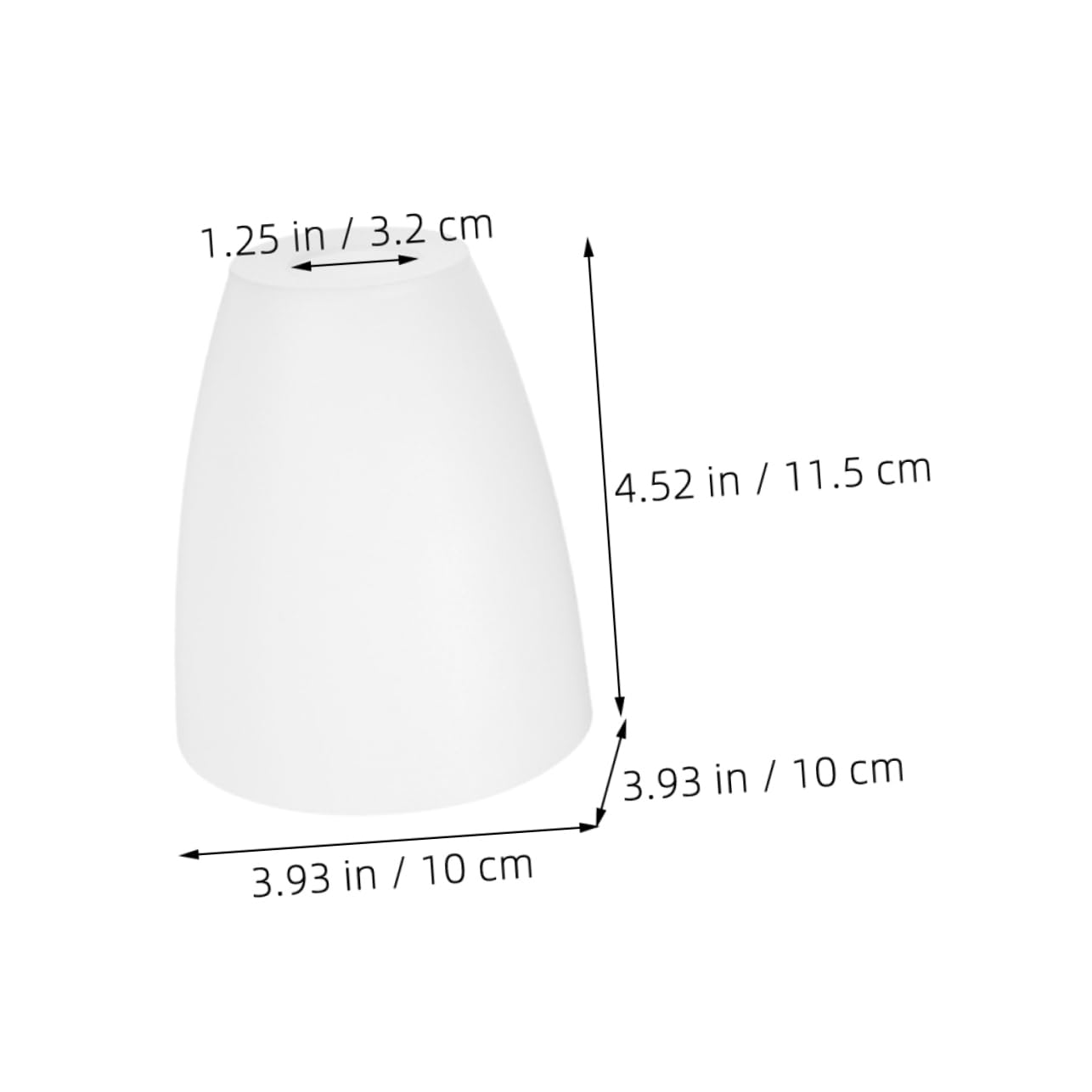 SMITS Lampenschirmgestell Weiß Plastifiziert – Ø Oben 12,5 Cm, Unten 17,5 Cm, Höhe 15 Cm, Zum Selbstbespannen