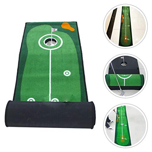 BESPORTBLE Conjunto de Colocação de Golfe para Uso Interno de Colocar Tapete de Prática de Golfe Ver
