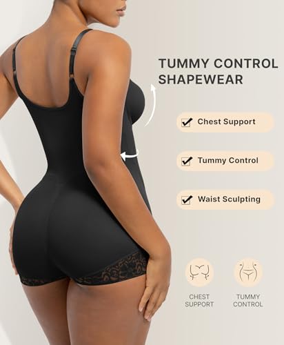 SHAPELLX Shapewear for Women Tummy Control Half Body Shaper Snatched Zipper Butt Lifting Faja Colombiana Bodysuits for Women3