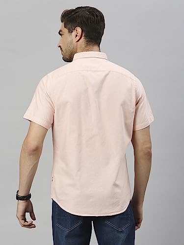 Image of Thomas Scott Men's Cotton Casual Shirt | Regular Fit | Soft & Breathable Fabric | Stylish Everyday Wear for Work, Travel & Outings