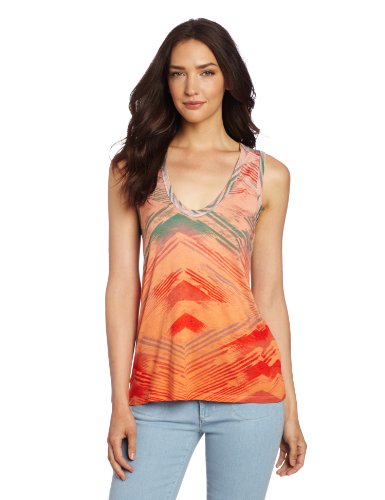 Calvin Klein Jeans Women's Printed Rayon Knit Top