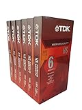 6 heures TDK Premium Qualité VHS T-120 HS Lot de 6