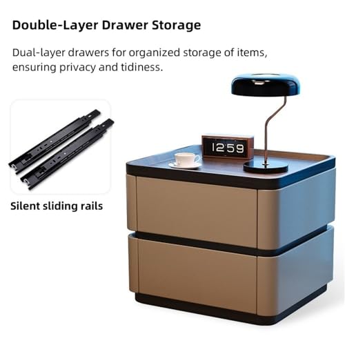 Table de chevet à 2 tiroirs pour optimiser le rangement