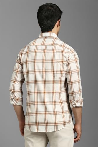 Image of Louis Philippe Men's Checkered Slim Fit Shirt