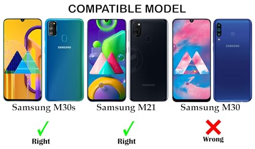 Image of Jkobi Back Cover for Samsung Galaxy M30s | Samsung Galaxy M21 (Silicone Clear Shockproof Case with Camera Protection | Soft and Flexible | Transparent)