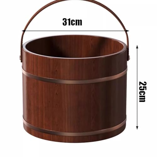Spa de Pies de Madera de Cedro 25cm Sin Tapa miniatura 7