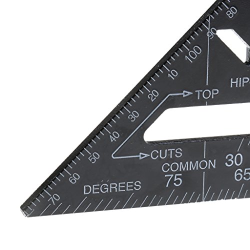 Regla triangular métrica de aluminio 18.5 cm miniatura 4