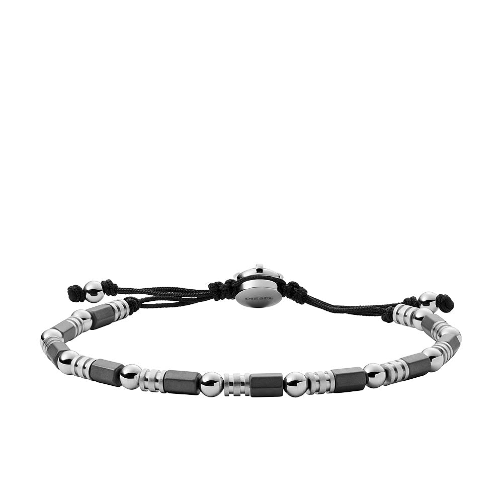 DieselDiesel Men's stackable Stainless Steel Bracelet with slider clasp