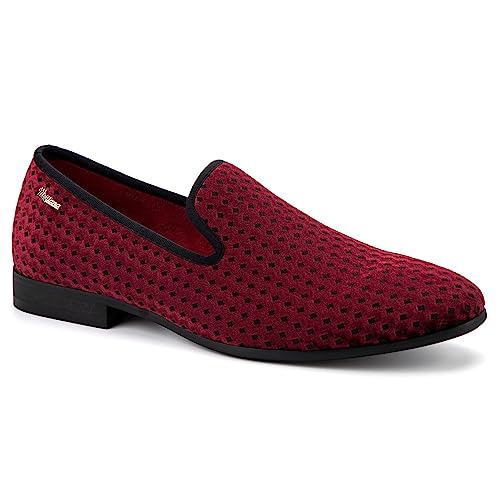 Image of Meijiana Mens Loafers Wedding Dress Shoes Slip-On Loafers for Men Tuxedo Suit Shoes