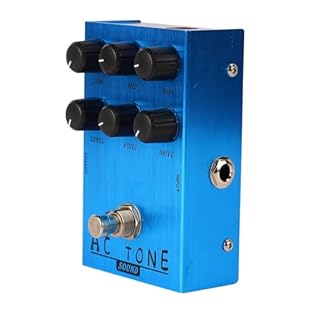 [DURABLE MATERIALS] Constructed from aluminum alloy, this electric guitar effects drive pedal ensures longevity and reliable performance through regular use. [EASE OF USE] With simplistic volume, drive, and tone controls, this pedal is easy to operat...