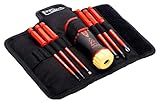 Bahco 808061 Insulated Ratcheting Interchangeable Blade Screwdriver Set, 1000 Volt