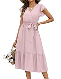 Matériau : La robe longue femme ete est composée à 100 % de polyester. Légère, fluide et infroissable, cette robe d'été est à la fois confortable et facile d'entretien.