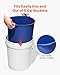 VEVOR 5 Gallon Bucket Liner for Concrete Mix, Reusable Silicone Mortar Bucket Liner for Thinset Paint Concrete Epoxy Mixing, Heavy-Duty Grout Mixer Insert Tool with Graduated Measurements, Blue