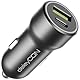 deleyCON 2 Port KFZ Ladegerät USB A und C (20W - Schnellladegerät) 12V Zigarettenanzünder PD 3.0 USB Car Charger für iPhone 16/15/14/13/12/11 iPad Galaxy S25/S24/S23 Pixel Handy