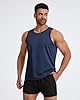 Mexholin 5 Pack Mens Vest Tops Slim Fit Summer Tank Tops Men Classic Sleeveless Undershirt Training Vests for Athletic Gym Workout Black/Grey/Navy/Green/Red XXL #3