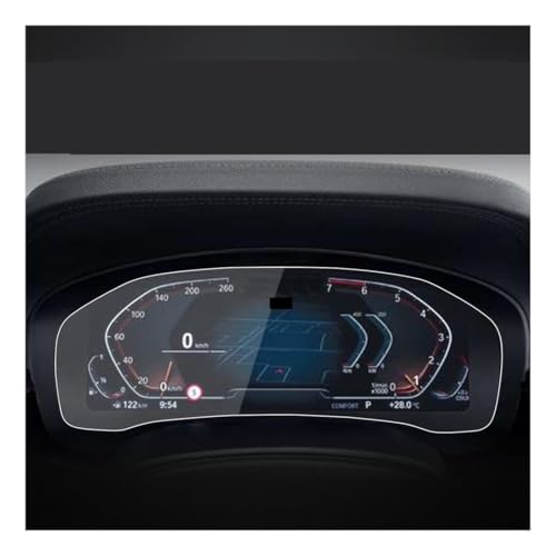 Film de protection d'écran anti-rayures en verre trempé pour tableau de bord G30 G31 2021-2022