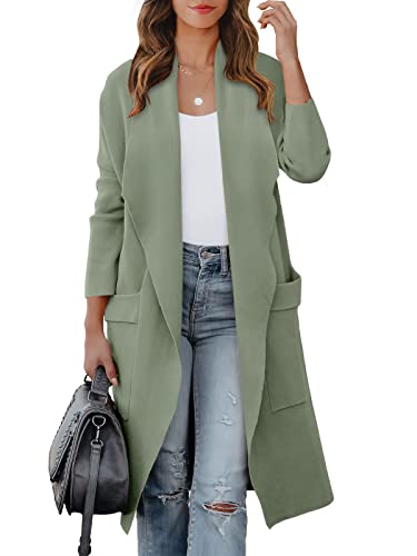 ANRABESS Women's Long Cardigan Sweater 2025 Fall Fashion Casual O...