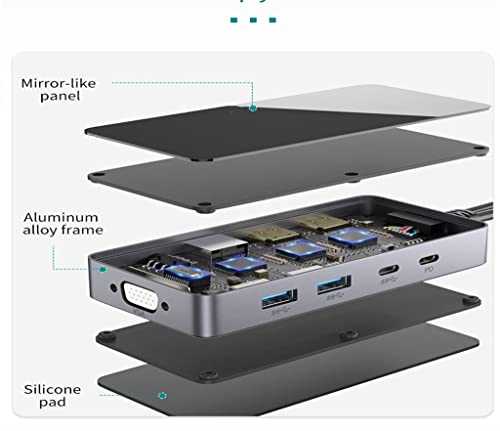 Ficha técnica Tipo C estación de Acoplamiento del Eje del USB C con Tipo Audio USB 3.0 de Ethernet 8K 4K VGA 3.5mm - Fernando Cortés Ficha técnica Tipo C estación de Acoplamiento del Eje del USB C con Tipo Audio USB 3.0 de Ethernet 8K 4K VGA 3.5mm - Fernando Cortés