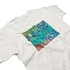 Van Gogh Irises T-Shirt Lily Pads Flower Famous Art Graphic T-Shirt (M, White) #1