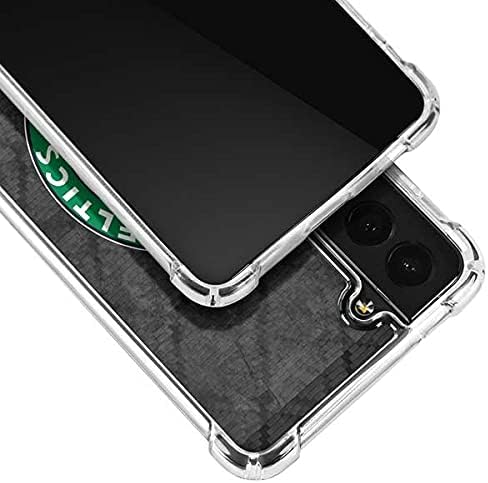 Skinit Clear Phone Case Compatible with Galaxy S21 FE - Officially Licensed NBA Boston Celtics Dark Rust Design