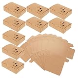 SAFIGLE 25 Stück Teiliges Kleine Koreanische Takeaway Verpackungsboxen aus Umweltfreundlichem Kraftpapier für Pommes Hähnchen Bento Leicht und Tragbar für Picknick Büro Schule und Party