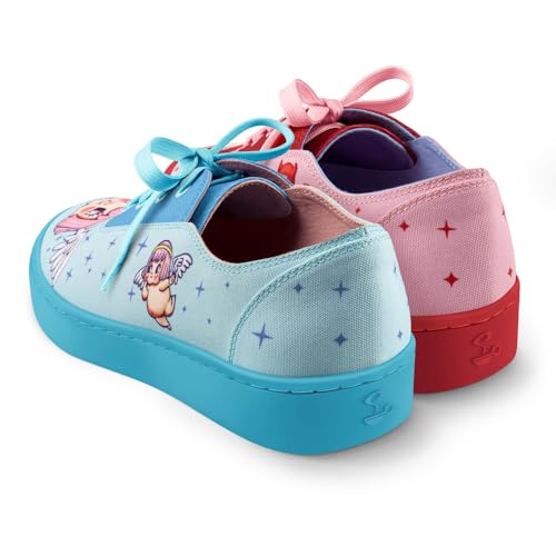 Image of Hot Chocolate Design All-Day Women's Lace-Up Sneakers | Canvas Upper, Cushioned Footbed with Arch Support, Flexible Rubber Outsole, Vegan Construction, Casual Everyday Sneakers