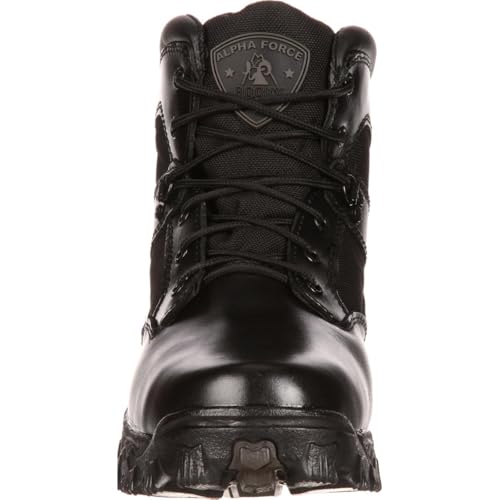 ROCKY Alpha Force Waterproof Public Service Boot, Black, Size 12(ME)4