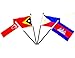 Southeast Asia Flag Set 20 Polyester 4x6 Inch Flags One Flag for Each Country in Southeast Asia