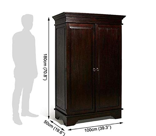Image of Sheesham Solid Wood Cubex Storage Wardrobe
