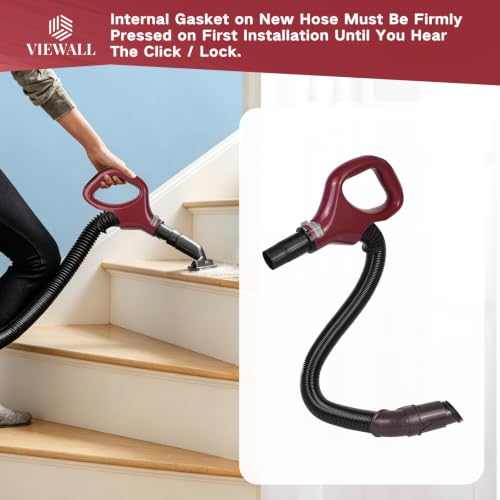 Image of VIEWALL Upgraded Replacement Hose Handle for Shark ZU560 ZU560C ZU561 ZU562 | UV650 UV725 Gray Navigator Lift Away Vacuum Cleaner Part 511FFJ560 (Red)