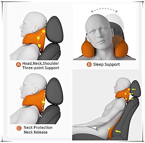 Image of araami Car Seat Headrest Pillow, U-Shape Memory Foam Neck Support Pillow for Neck Pain Relief Ergonomic Car Neck Pillow Soft Travel Pillow for Sleeping and Resting in Car and Office