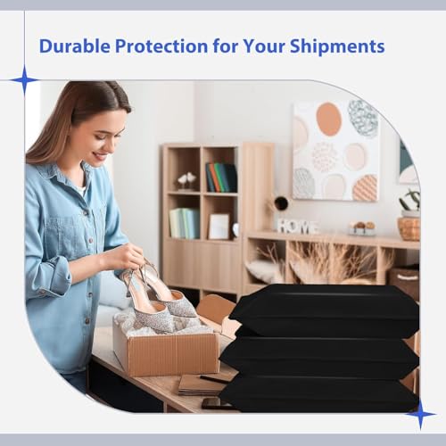 Image of Fuxury 600 Pack 17.7x22 inch Black Large Poly Mailers Bulk,Waterproof Mailing Envelopes for Clothing,XL Strong Adhesive Self Seal Poly Shipping Bags for Postage Return Books Small Business