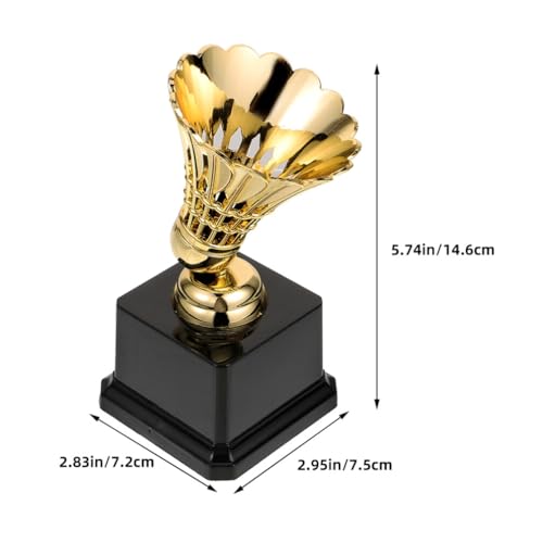 Toddmomy 2 Peças Copos De Troféu De Em Formato De Badminton Troféu De Plástico Primeiro Lugar Venced